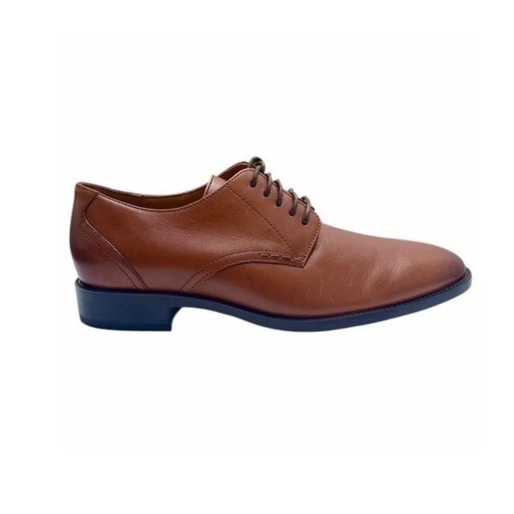 Cole Haan Mens Hawthorne Brown Leather Lace Up Oxford Dress Shoes Size 8 M‎ NWOT